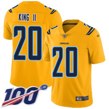 Los Angeles Chargers NFL Football Desmond King Gold Jersey Youth Limited #20 100th Season Inverted Legend->los angeles chargers->NFL Jersey